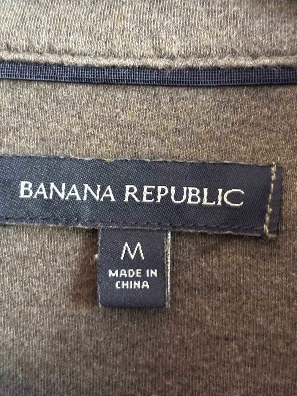 Banana Republic Men’s Soft Olive Green Polo Shirt